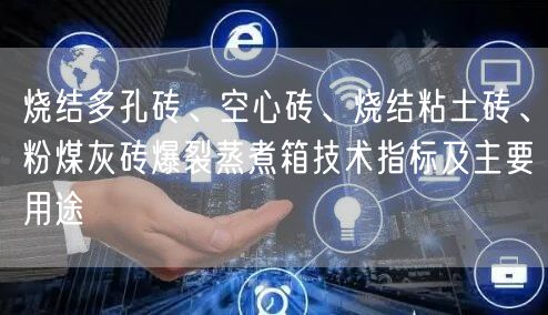 燒結(jié)多孔磚、空心磚、燒結(jié)粘土磚、粉煤灰磚爆裂蒸煮箱技術(shù)指標(biāo)及主要用途(圖1)