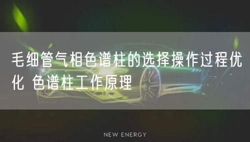 毛細管氣相色譜柱的選擇操作過程優(yōu)化 色譜柱工作原理(圖1)