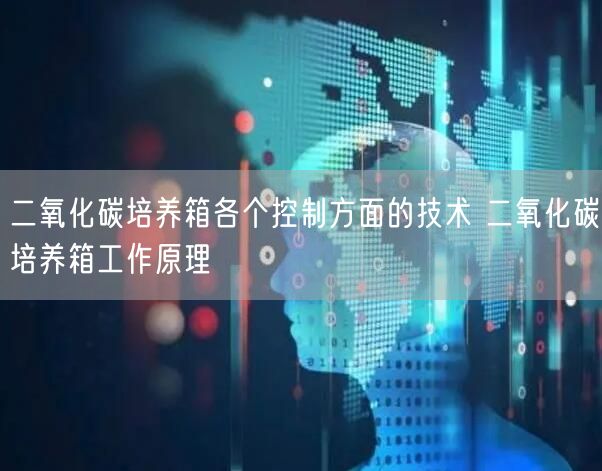 二氧化碳培養(yǎng)箱各個控制方面的技術 二氧化碳培養(yǎng)箱工作原理(圖1)