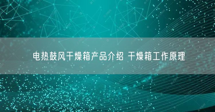 電熱鼓風干燥箱產(chǎn)品介紹 干燥箱工作原理(圖1)