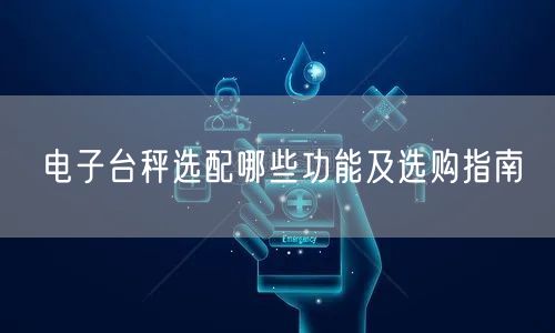 電子臺(tái)秤選配哪些功能及選購(gòu)指南(圖1)